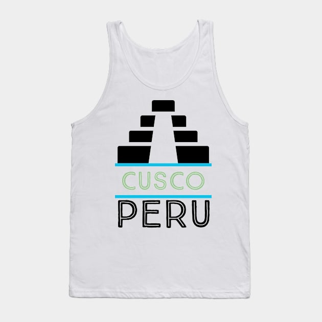 Cusco Peru Retro/ Vintage Tank Top by cricky